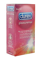 Pleasuremax - 9 Kondome mit Gleitmittel, gerippt und genoppt